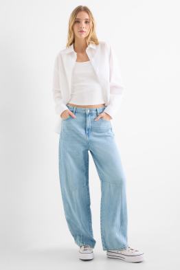 Balloon jean - mid waist
