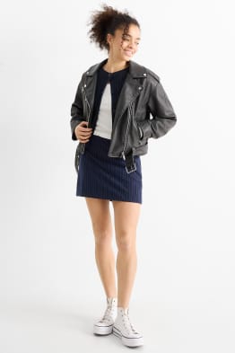 Skort - Nadelstreifen