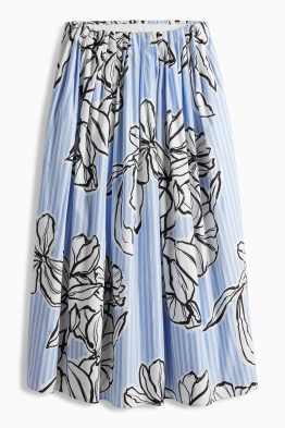 Faltenrock - gestreift - geblümt