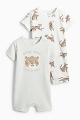 Multipack 2 buc. - tigru - pijama salopetă bebeluși