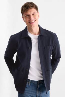 Shirt jacket - relaxed fit - textured