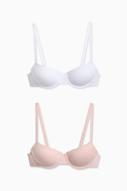 Multipack 2 buc. - sutien cu armătură - DEMI - vătuit