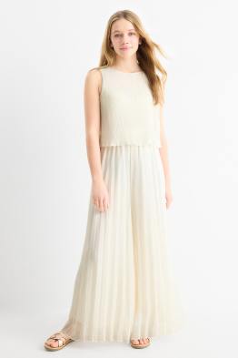 Plissé jumpsuit - shiny