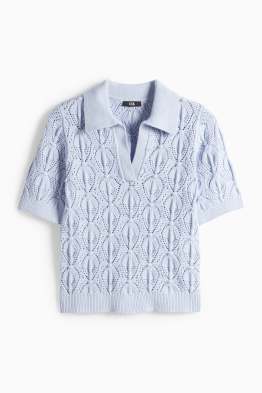 Knitted jumper - short sleeve