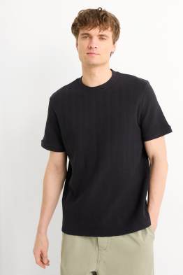 T-Shirt - Regular Fit - strukturiert