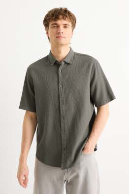 Cămașă - regular fit - guler Kent - structurată