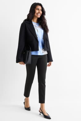 Pantalon - mid waist - slim fit