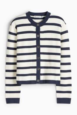 Pletený kardigan - pruhovaný