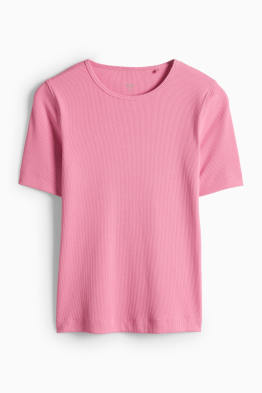 Tričko - slim fit - žebrované