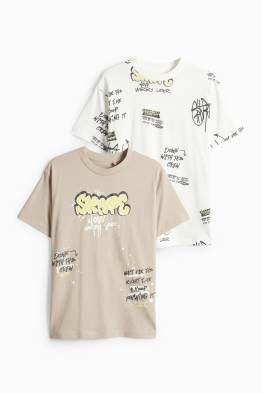 Multipack of 2 - graffiti - short sleeve T-shirt