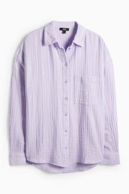 Blouse van mousseline