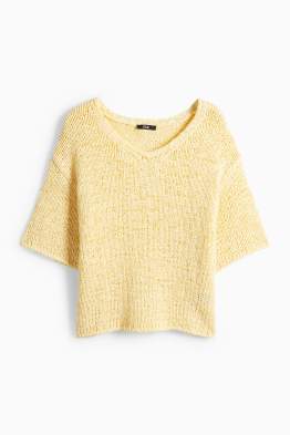 Gebreide trui - korte mouwen