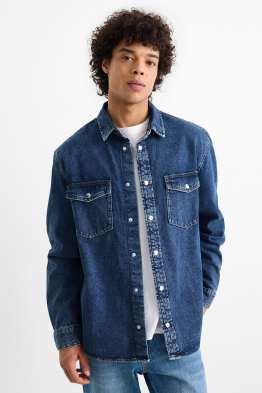 Chemise en jean - Oversize - col kent