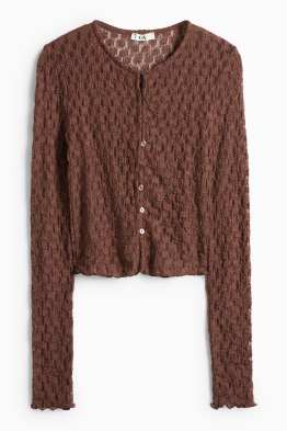 Camiseta crop de manga larga - slim fit