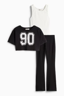 Ensemble - T-shirt, débardeur et pantalon de jogging - 3 pièces