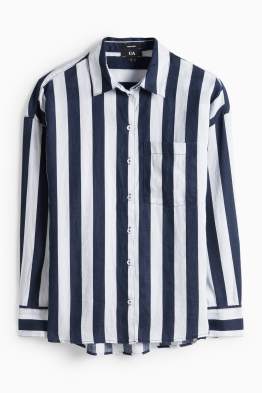 Camisa de lli - de ratlles