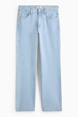 Wide leg jeans - low-rise waist