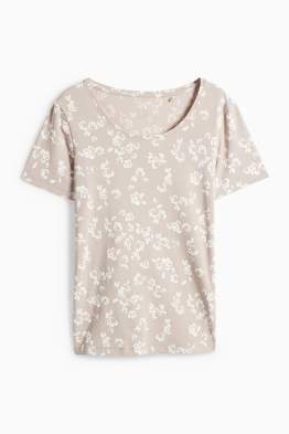 Camiseta - slim fit - de flores