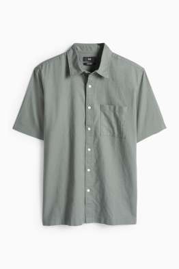 Camisa - regular fit - Kent - mescla de lli