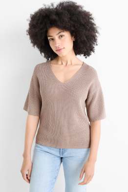 Pull en maille - manches courtes