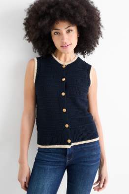 Strickweste - strukturiert