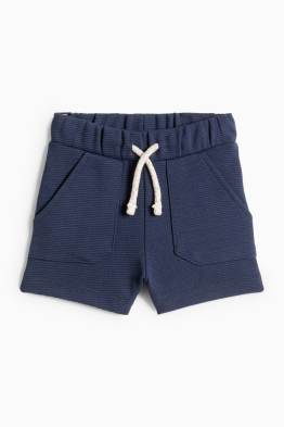 Teplákové šortky pro miminka - žebrované