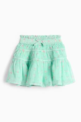 Floare - fustă - aspect lucios