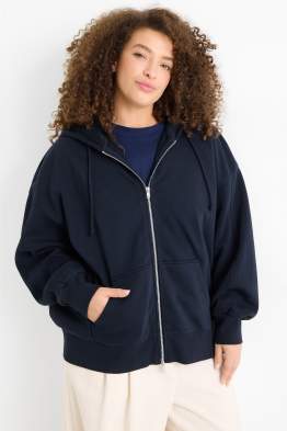 Zip-through hoodie
