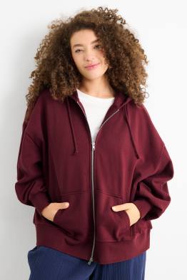 Zip-through hoodie