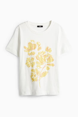 T-shirt - regular fit - effetto brillante