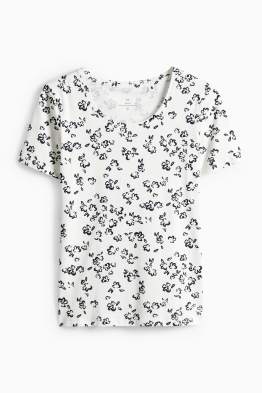 Tričko - slim fit - s květinovým vzorem