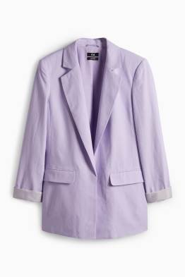 Americana llarga - regular fit - mescla de lli