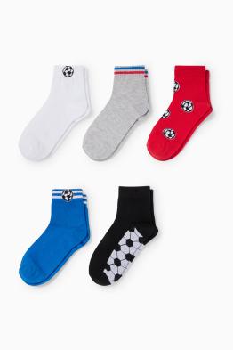 Paquet de 5 - futbol - mitjons amb dibuix