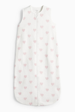 Srdíčka - spací pytel pro miminka - 6–18 měsíců