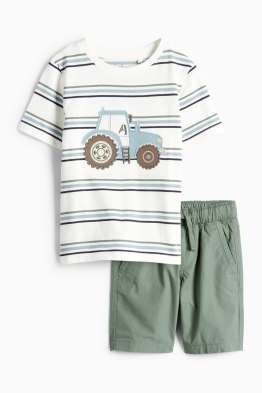 Trattore - set - t-shirt e shorts - 2 pezzi