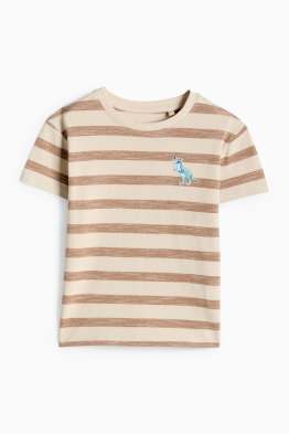 Dinosauro - maglia a maniche corte - a righe