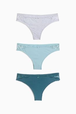 Multipack of 3 - Brazilian knickers