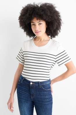 T-Shirt - Regular Fit - gestreift