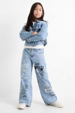 Graffiti - wide leg jeans