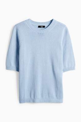 Strickpullover - kurzarm