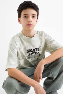 Skateur - T-shirt - à motif