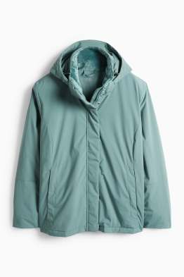 Jachetă cu glugă - căptușită - rezistentă la apă