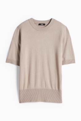 Pull en maille - manches courtes