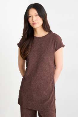 Camiseta - slim fit - con textura