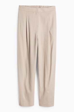 Pantalons formals - mid waist - regular fit - mescla de lli