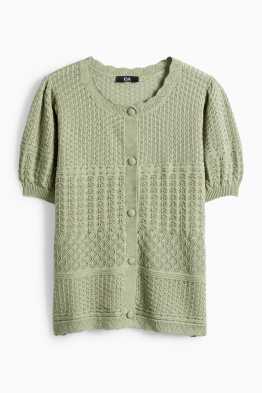 Pletený kardigan - strukturovaný