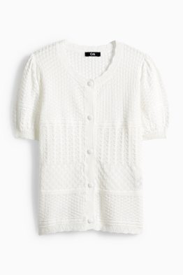 Pletený kardigan - strukturovaný