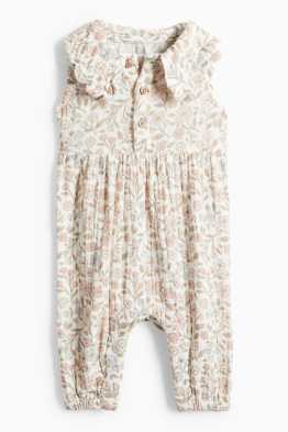 Bloemetje - babyjumpsuit