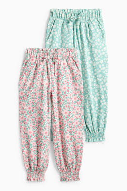 Set van 2 - bloem - joggingbroek