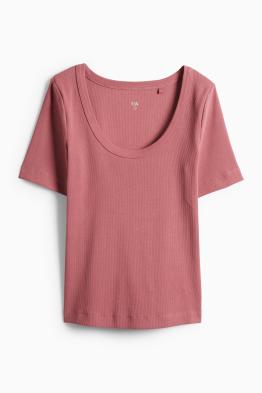 T-shirt - regular fit - côtelé
